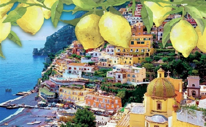 Fiori di limoni Amalfi e i suoi dintorni