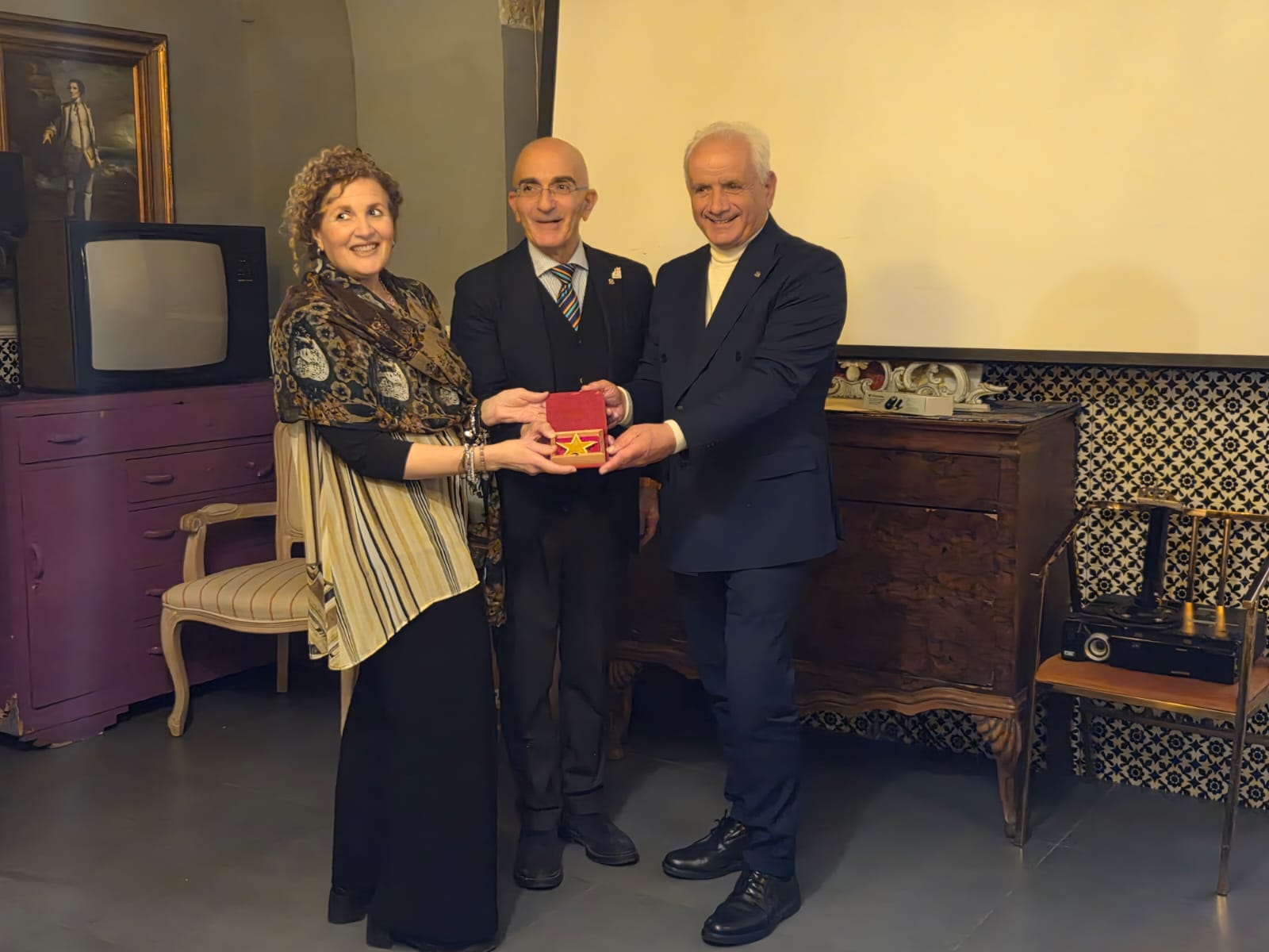 foto consegna stella per labaro 